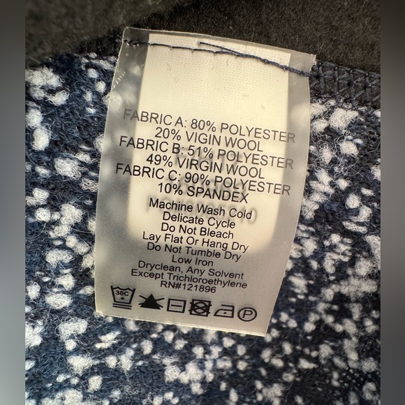 Title Nine Jacket Womens Full Zip Fleece‎ Stretch Long Sleeve Navy. Small. - Picture 3 of 6